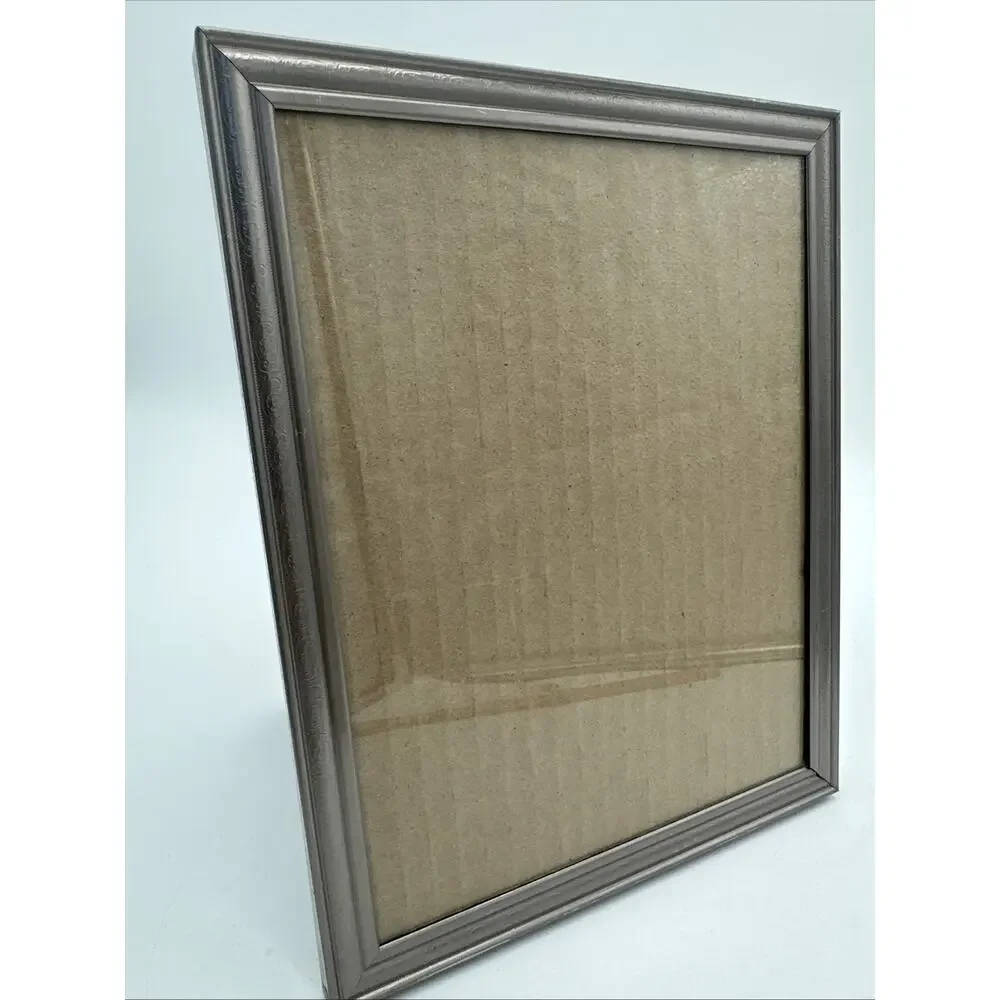 3 Vintage Metal Brass Picture Frames Gold /Silver Ornate Embossed 8x10 MCM